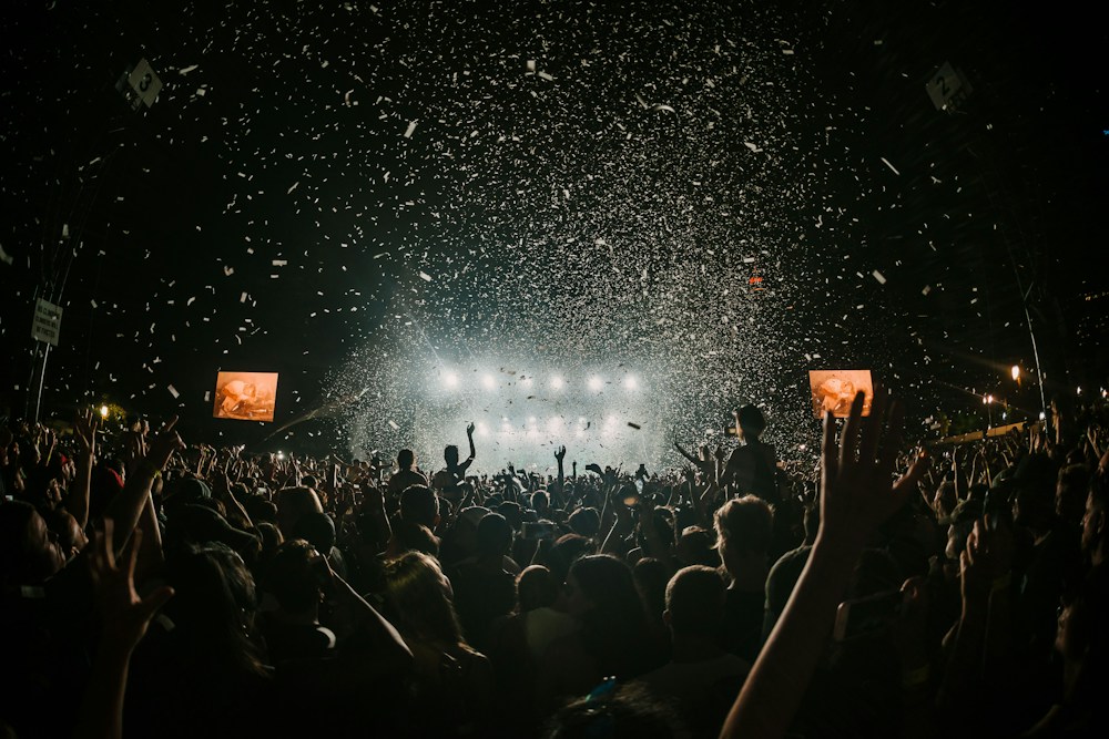 Público em festival ao ar livre