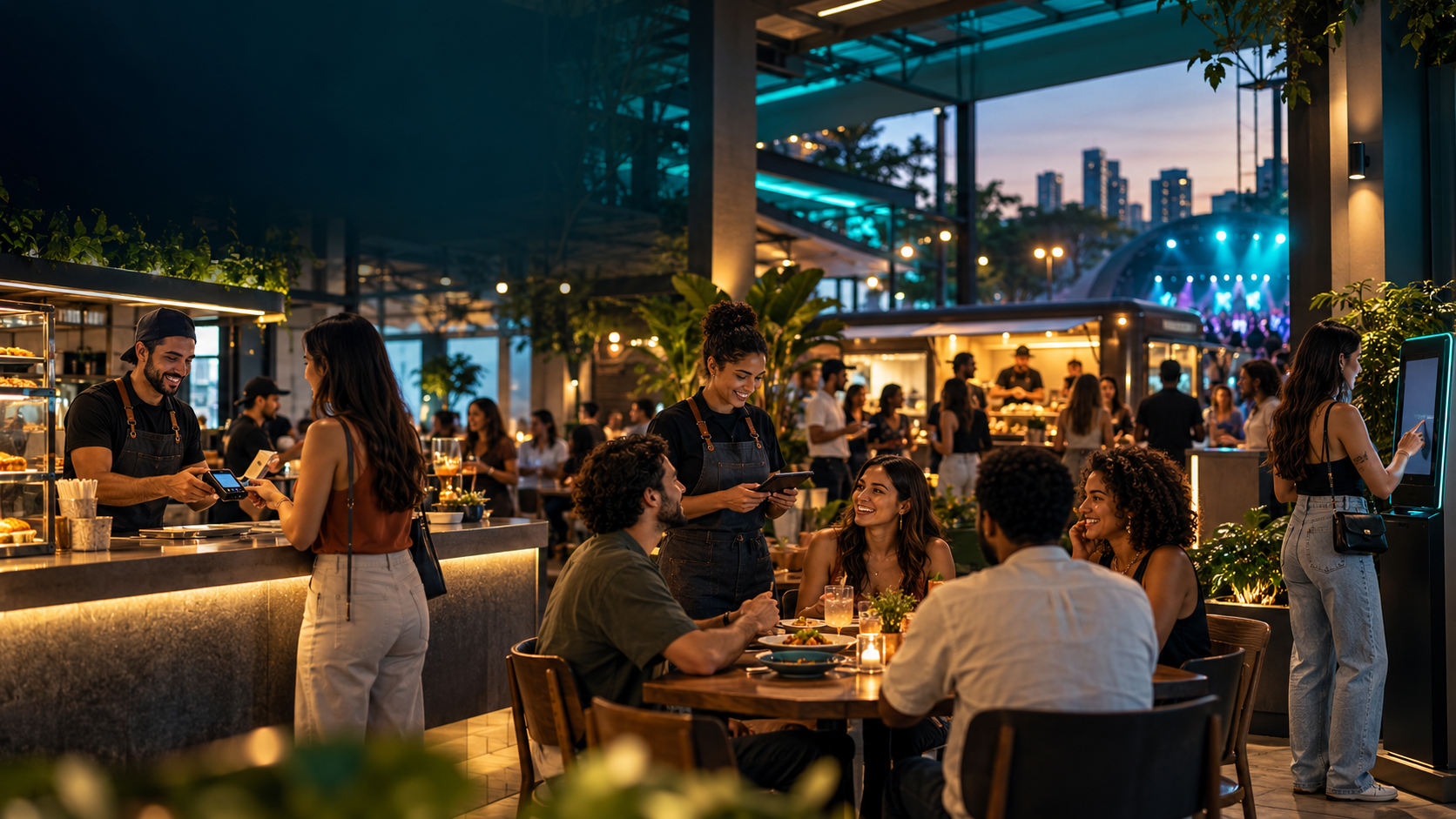Cena ilustrativa de unified commerce